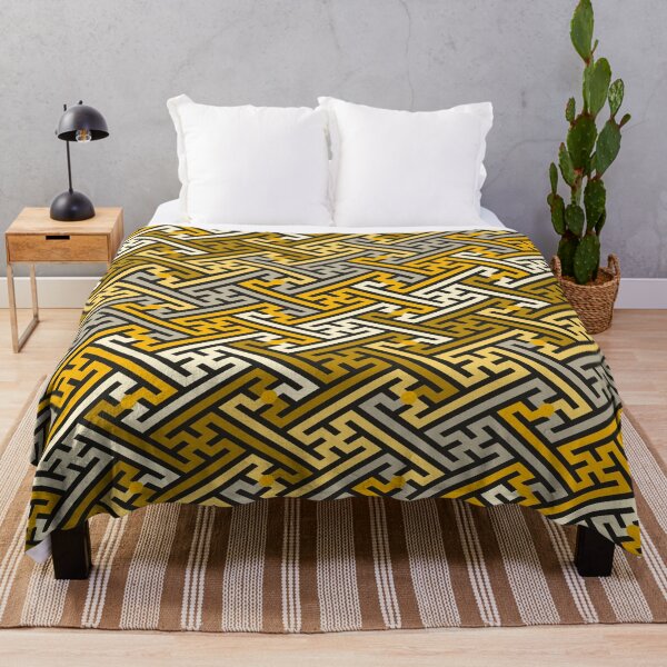 Item preview, Sayagata – Golden Japanese Geometric Pattern designed and sold by TexSta.