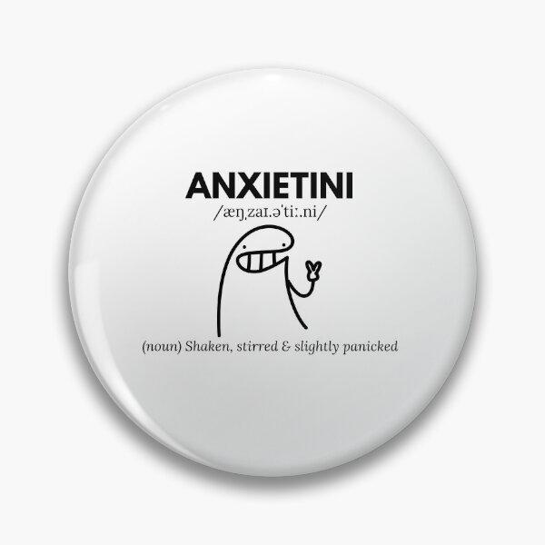 Item preview, Anxietini – Shaken, Stirred & Slightly Panicked | Funny Anxiety Humor designed and sold by Qwirtee.
