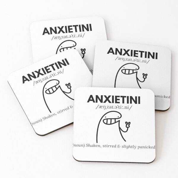 Item preview, Anxietini – Shaken, Stirred & Slightly Panicked | Funny Anxiety Humor designed and sold by Qwirtee.