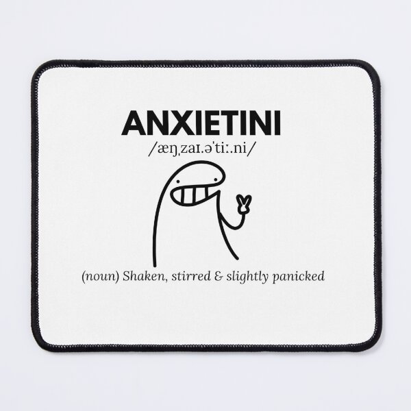 Item preview, Anxietini – Shaken, Stirred & Slightly Panicked | Funny Anxiety Humor designed and sold by Qwirtee.
