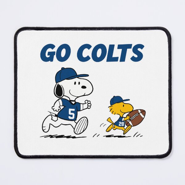 Item preview, Snoopy & Woodstock Indianapolis Colts Football Retro F657 designed and sold by GLUVY-THEME.