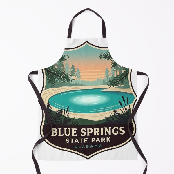 Item preview, Blue Springs State Park Alabama Sticker - Heraldic Crest Spring Design designed and sold by DetourDgn.