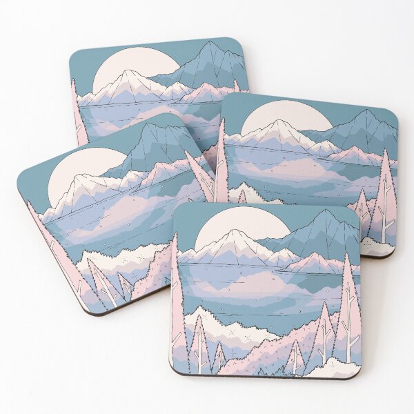 Item preview, A cold morning lake designed and sold by Swadeillustrations.