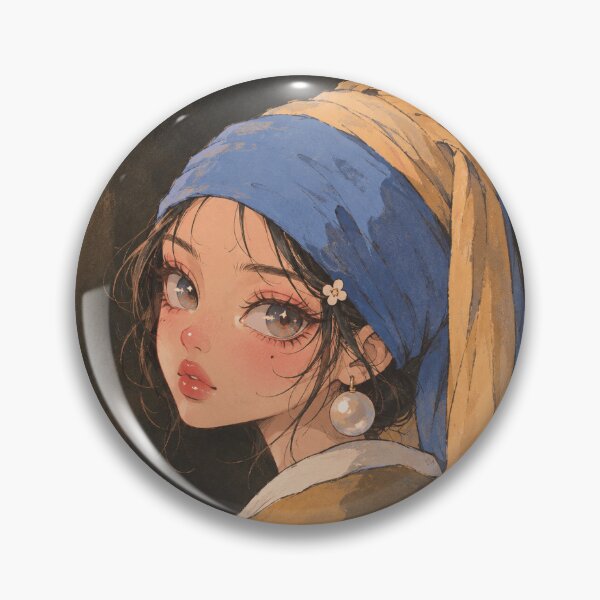 Item preview, Girl With a Pearl Earring Inspired Portrait designed and sold by thatsmaddierose.