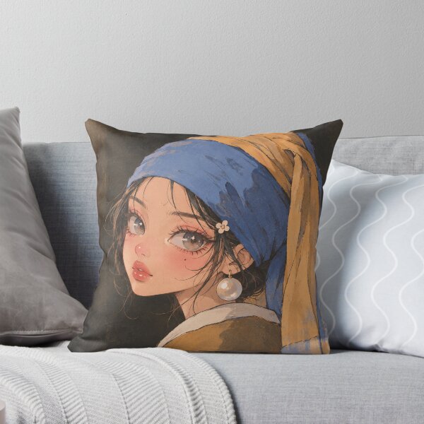 Item preview, Girl With a Pearl Earring Inspired Portrait designed and sold by thatsmaddierose.