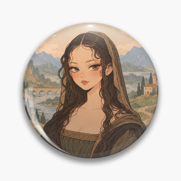 Item preview, Mona Lisa Inspired Renaissance Portrait designed and sold by thatsmaddierose.