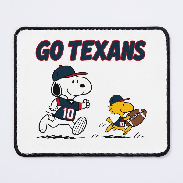 Item preview, Snoopy & Woodstock Houston Texans Football Retro F658 designed and sold by GLUVY-THEME.