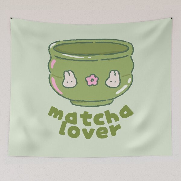 Item preview, matcha lover designed and sold by PeachyLitchi.