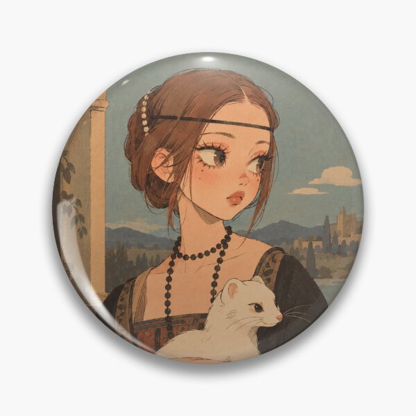 Item preview, Lady With an Ermine Inspired Portrait designed and sold by thatsmaddierose.