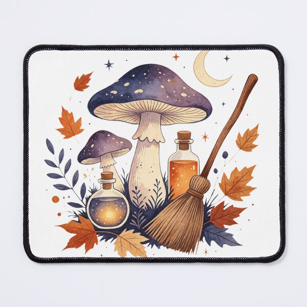 Item preview, Retro Witchy Mushroom Forest Spooky Autumn designed and sold by urmoments.