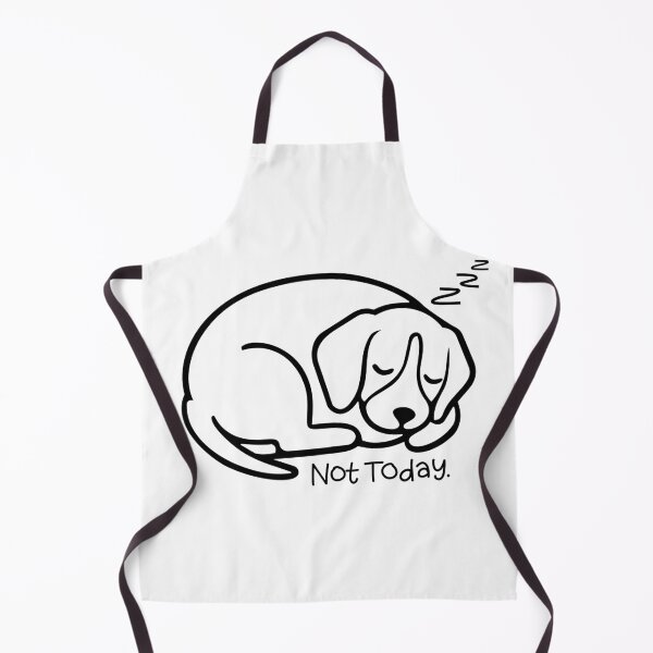 Item preview, Funny Sleeping Dog Not Today Cute Lazy Puppy (Black Outline) designed and sold by Life Farming.