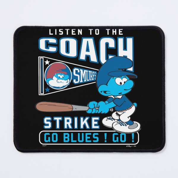 Item preview, The Smurfs Listen To The Coach Go Blues! Go! Chest Logo Essential  designed and sold by circliqueart.