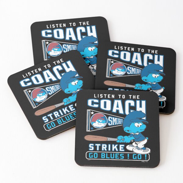 Item preview, The Smurfs Listen To The Coach Go Blues! Go! Chest Logo Essential  designed and sold by circliqueart.