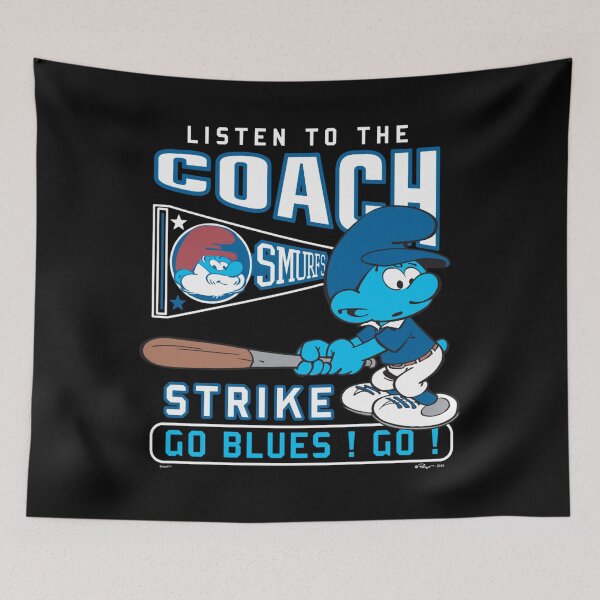 Item preview, The Smurfs Listen To The Coach Go Blues! Go! Chest Logo Essential  designed and sold by circliqueart.