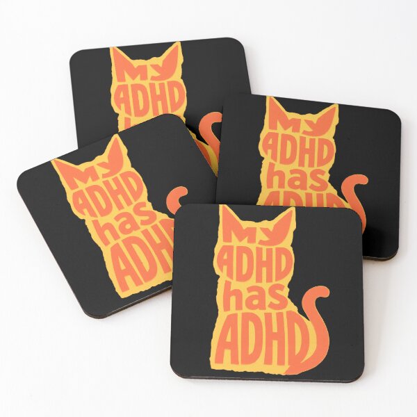 Item preview, Copy of My ADHD has ADHD Funny ADHD Cat designed and sold by T-version.
