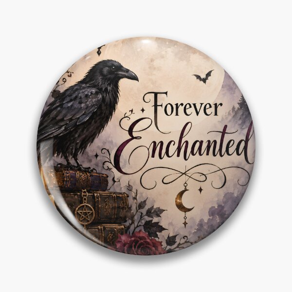 Item preview, Forever Enchanted – Gothic Raven, Black Cat & Full Moon Halloween Art designed and sold by blankTeeShirt.