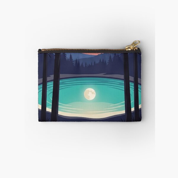 Item preview, Blue Springs State Park Alabama Dusk Sticker - Spring Pool Under Pines Poster Art designed and sold by DetourDgn.