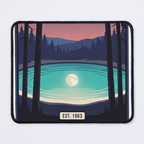 Item preview, Blue Springs State Park Alabama Dusk Sticker - Spring Pool Under Pines Poster Art designed and sold by DetourDgn.