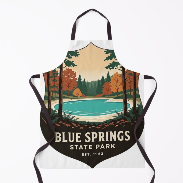 Item preview, Blue Springs State Park Alabama Shield Sticker - Autumn Spring Pool Crest designed and sold by DetourDgn.