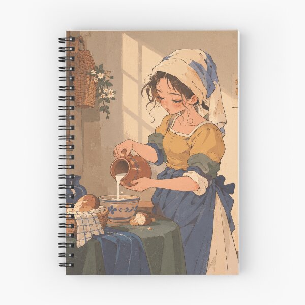Item preview, The Milkmaid Inspired Vermeer Painting designed and sold by thatsmaddierose.