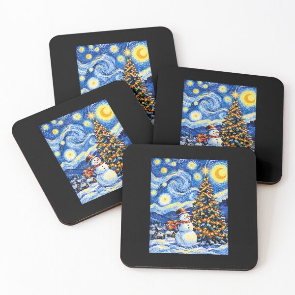 Item preview, Starry Night Inspired Christmas Art Style designed and sold by PrestonoPrescot.