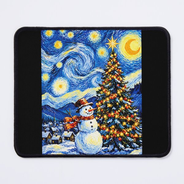 Item preview, Starry Night Inspired Christmas Art Style designed and sold by PrestonoPrescot.