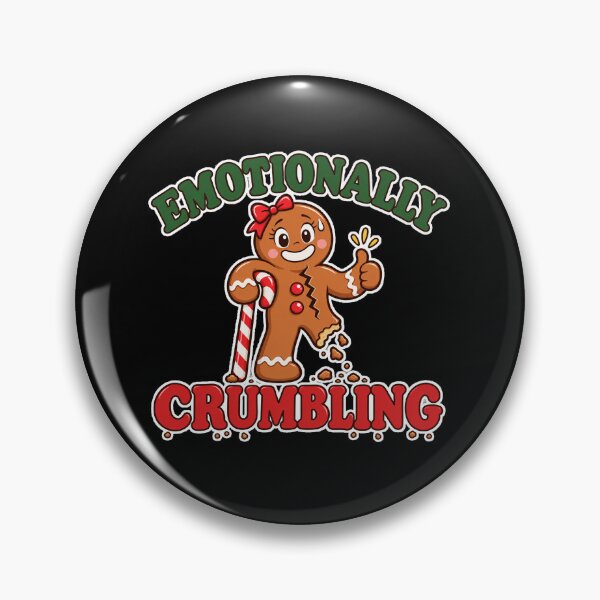 Item preview, Emotionally Crumbling Funny Gingerbread Man Christmas designed and sold by Ela-graphicwiz.