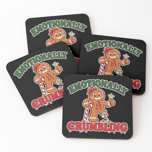 Item preview, Emotionally Crumbling Funny Gingerbread Man Christmas designed and sold by Ela-graphicwiz.