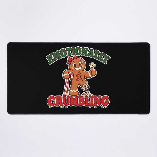 Item preview, Emotionally Crumbling Funny Gingerbread Man Christmas designed and sold by Ela-graphicwiz.