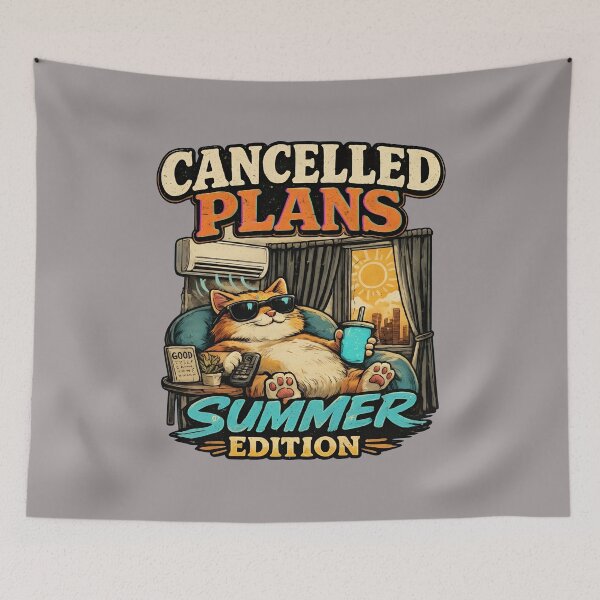 Item preview, Cancelled Plans Summer Edition Cat AC Rage-43 designed and sold by AndreaSauer.