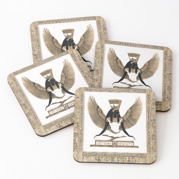 Item preview, Winged Egyptian Goddess – Divine Mythological Art designed and sold by Audra-studio.