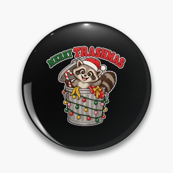 Item preview, Merry Trashmas Funny Raccoon Christmas Trash Panda designed and sold by Ela-graphicwiz.