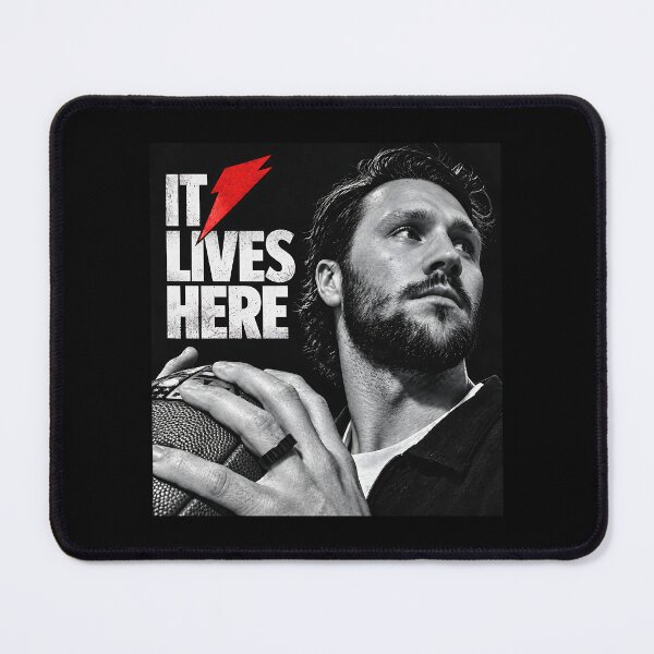 Item preview, Ja17- it lives here Josh Allen Poster designed and sold by Odditycalzon.