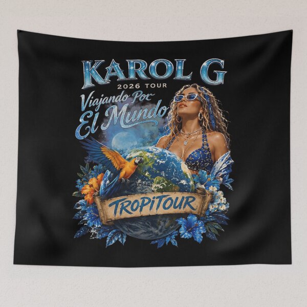 Item preview, Karol 2026 G Viajando Por El Mundo Tropitour Colorful Tropical Concert Essential  designed and sold by Zaflab.