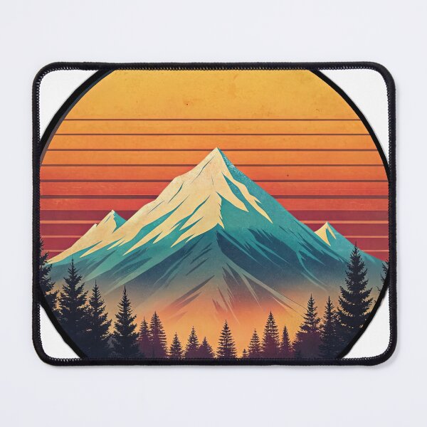 Item preview, Retro mountain with trees vintage designed and sold by Expressions-Sel.