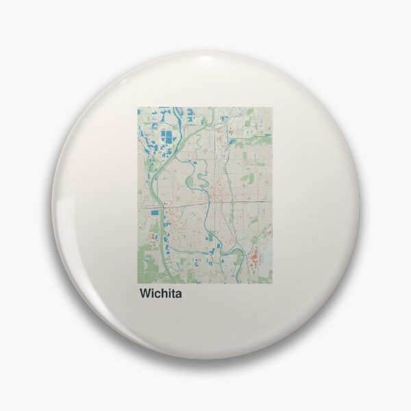 Item preview, Wichita Minimalistic Map Art designed and sold by MapsNerd.