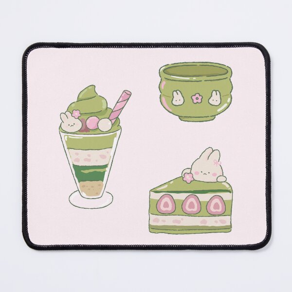 Item preview, kawaii matcha food set designed and sold by PeachyLitchi.