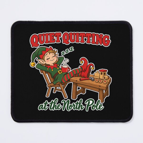 Item preview, Quiet Quitting at the North Pole Funny Elf Office Christmas designed and sold by Ela-graphicwiz.