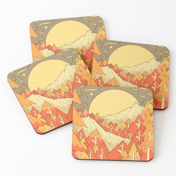 Item preview, autumn orange forest lands designed and sold by Swadeillustrations.