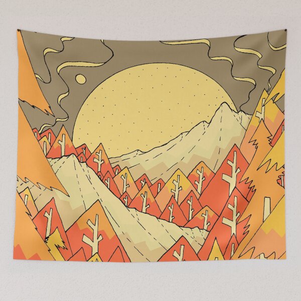 Item preview, autumn orange forest lands designed and sold by Swadeillustrations.