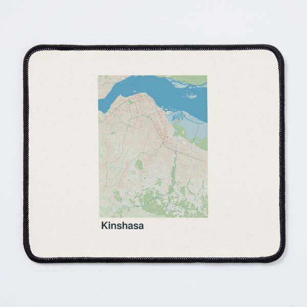 Item preview, Kinshasa Minimalistic Map Art designed and sold by MapsNerd.