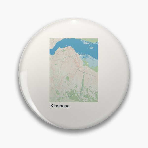 Item preview, Kinshasa Minimalistic Map Art designed and sold by MapsNerd.