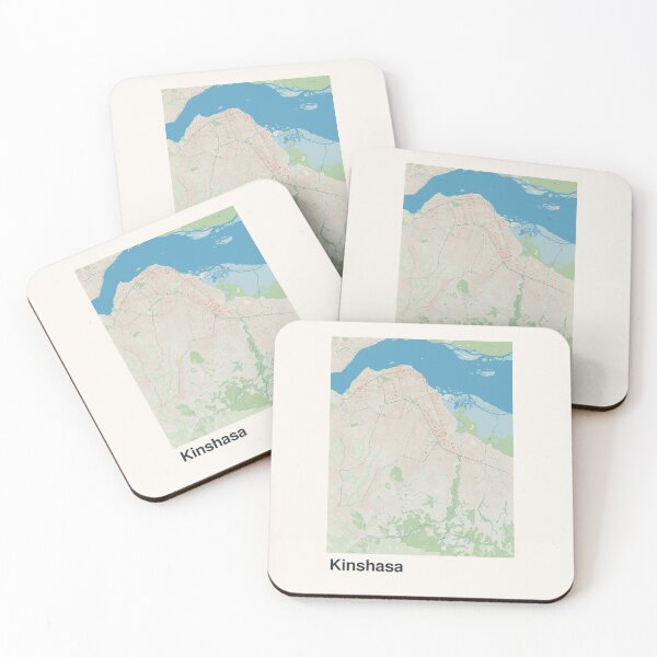 Item preview, Kinshasa Minimalistic Map Art designed and sold by MapsNerd.