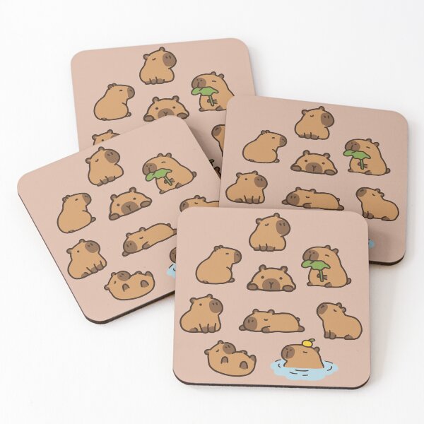 Item preview, Cute Capybara Doodles designed and sold by Doodlywood.