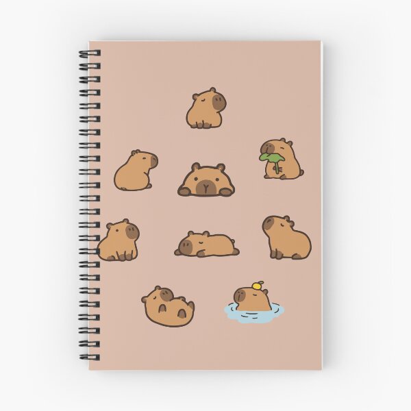 Item preview, Cute Capybara Doodles designed and sold by Doodlywood.