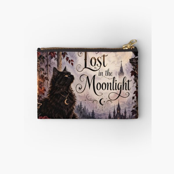 Item preview, Lost in the Moonlight – Gothic Black Cat Halloween Art designed and sold by blankTeeShirt.