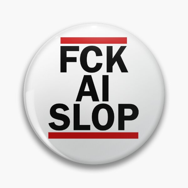 Artikelvorschau, FCK AI-Slop Großdruck (schwarz) für Kleidung und Accessoires entworfen und verkauft von øncetclothing.
