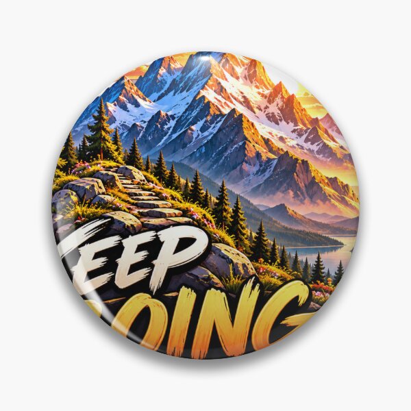Item preview, Keep Going Mountain Sticker – Inspirational Adventure & Motivation designed and sold by zezoro321.