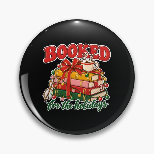 Item preview, Booked for the Holidays Christmas Book Lover Reading designed and sold by Ela-graphicwiz.