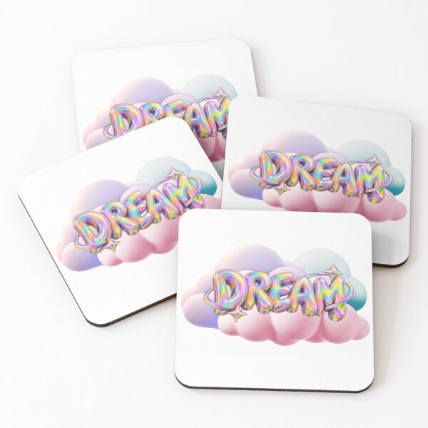 Item preview, 3D Holographic Dream Word on Pastel Clouds designed and sold by Rynasvz.